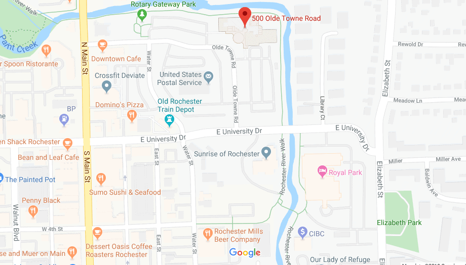 Map to 500 Olde Towne Rd